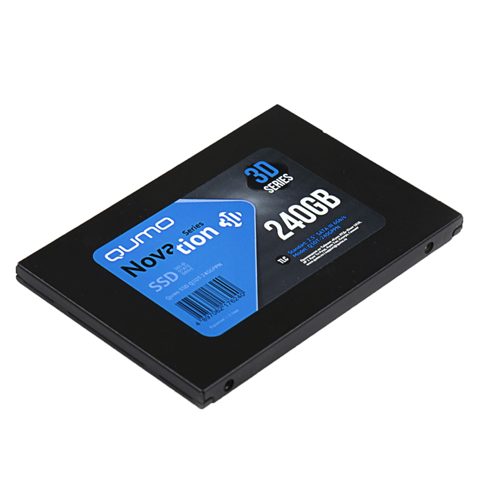 Накопитель SSD Qumo Novation TLC 3D Q3DT-240GPPN, SATA III, 240 Гб, TLC