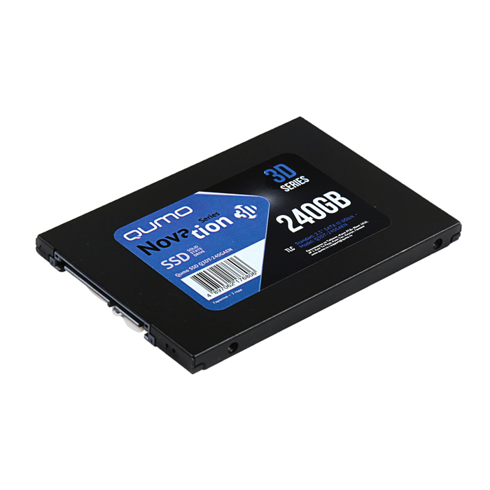 Накопитель SSD Qumo Novation TLC 3D Q3DT-240GAEN, SATA III, 240 Гб, TLC