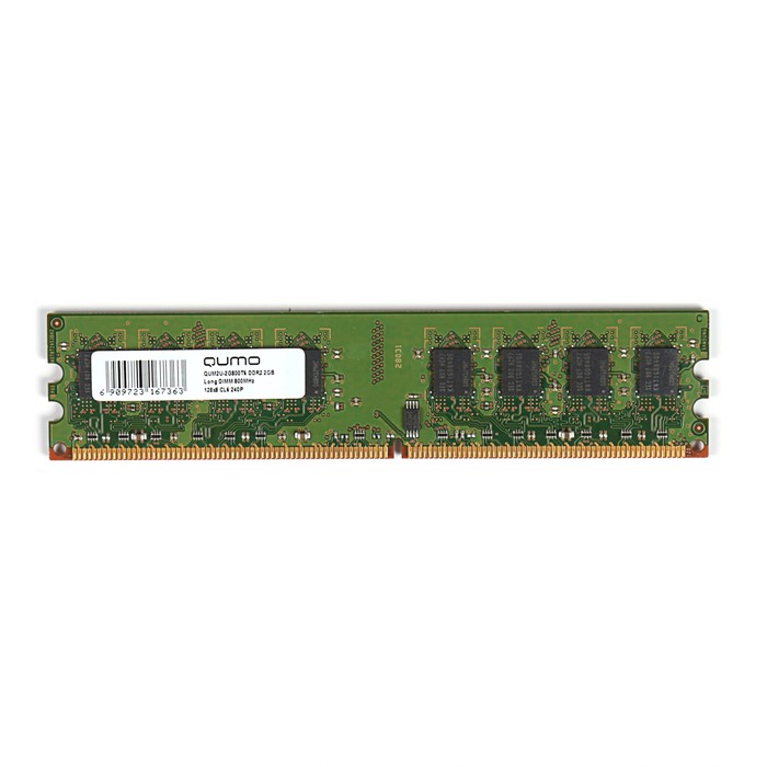 Память Qumo QUM2U-2G800T6, 2 Гб, 800 МГц, DDR2