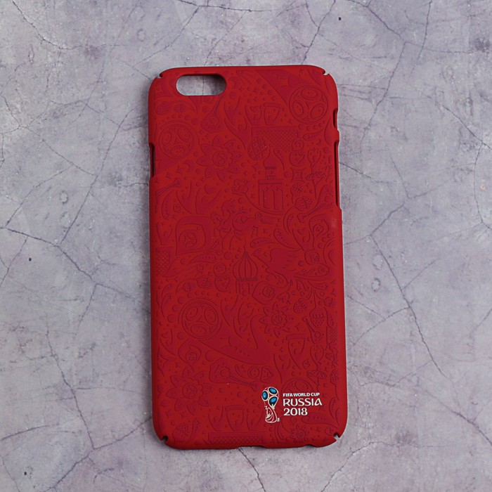 Чехол 2018 FIFA WORLD CUP RUSSIA, iPhone 6/6S, soft-touch