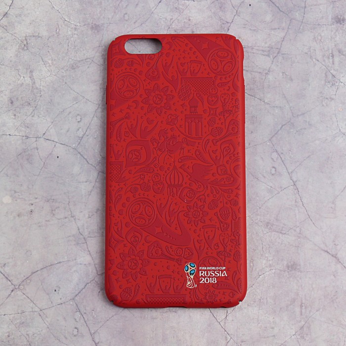 Чехол 2018 FIFA WORLD CUP RUSSIA, iPhone 6/6S Plus, soft-touch