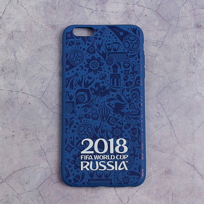 Чехол 2018 FIFA WORLD CUP RUSSIA, iPhone 6/6S Plus, матовое покрытие