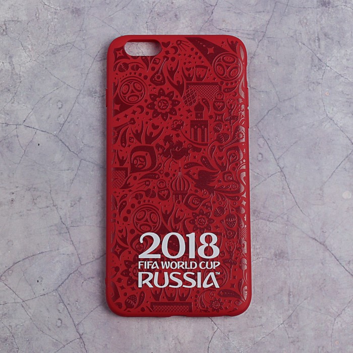 Чехол 2018 FIFA WORLD CUP RUSSIA, iPhone 6/6S Plus, матовое покрытие