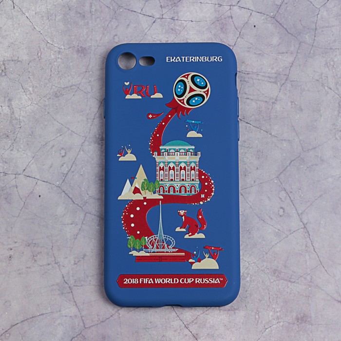 Чехол FIFA WORLD CUP RUSSIAN 2018, iPhone 7/8, матовое покрытие