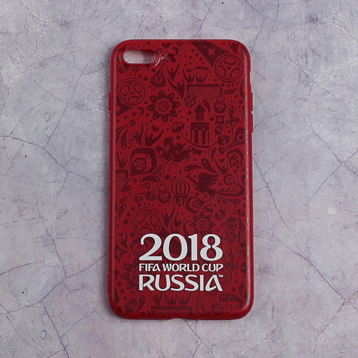 Чехол FIFA WORLD CUP RUSSIAN 2018, iPhone 7/8 Plus, soft-touch