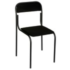 Chair Ascona, black fabric, black frame