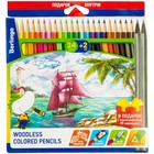 Карандаши цветные 24 цвета Berlingo «Корабли» + два чернографитных карандаша - фото 6597909