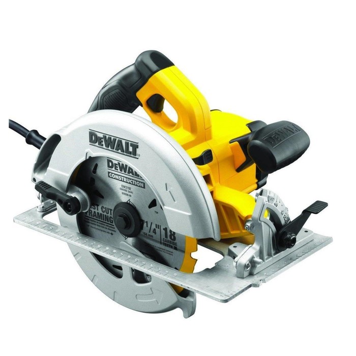 Пила дисковая DeWalt DWE 575 К,  1600 Вт, 5200 об/мин, диск ф190х30мм, 67 мм, кейс