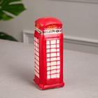Копилка "Телефонная будка", глянец, красный цвет, 16 см Копилка "Телефонная будка", глянец, красный цвет, 16 см