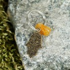 Keychain mascot "anchovy" natural amber Keychain mascot "anchovy" natural amber