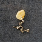 Keychain mascot "Witch", natural amber