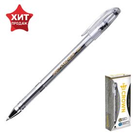 Ручка гелевая Crown HJR-500B, узел 0.5 мм, чернила чёрные