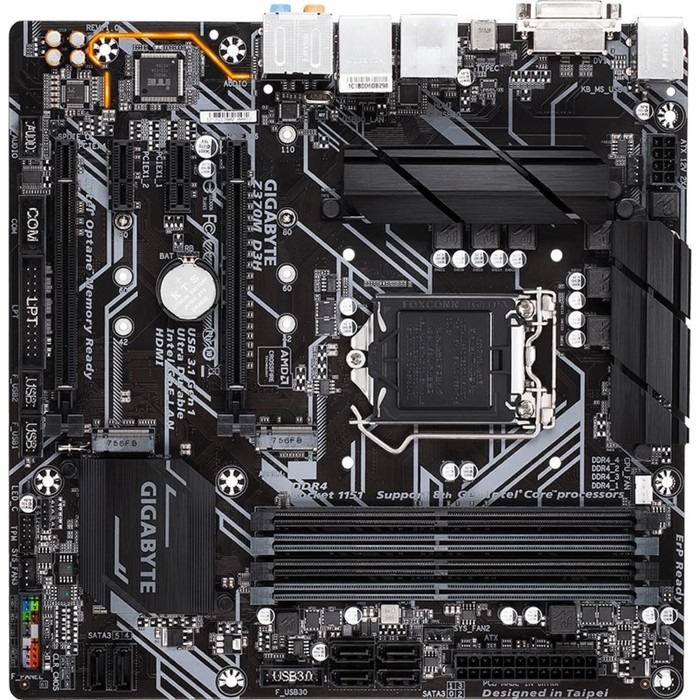 Материнская плата Gigabyte Z370M D3H, Soc-1151v2, Intel Z370, 4xDDR4, mATX, Ret