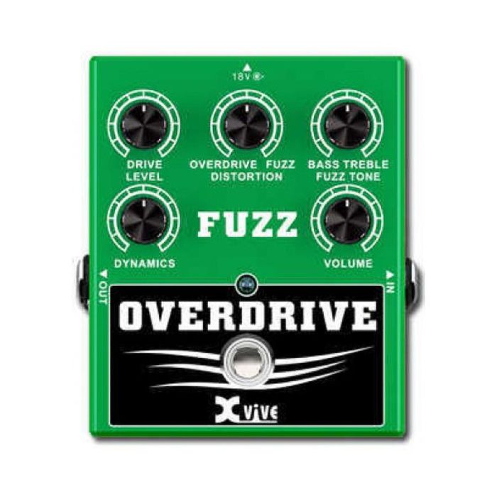 Педаль эффектов XVIVE W2 Overdrive Fuzz для гитары, 18В