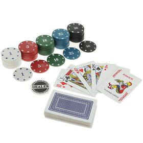 Poker game set (cards 54 pieces, pieces 60 PCs) mix