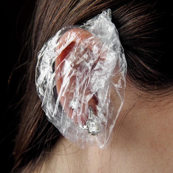 Шапочки для защиты ушей от окрашивания, 4,5 × 2 см