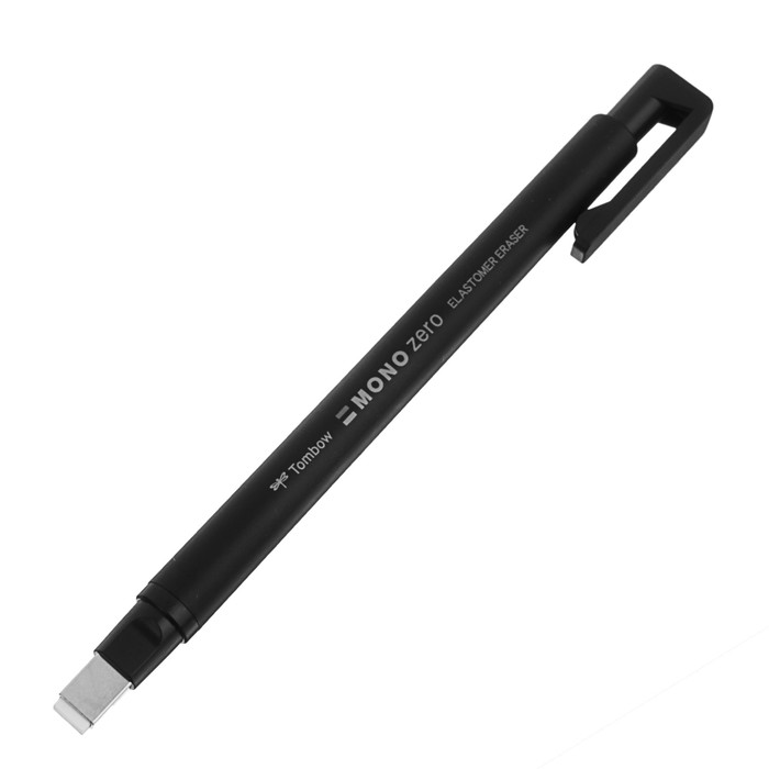 Ластик-ручка Tombow Mono Zero Eraser 5х2.5 мм, для точных работ, корпус чёрный