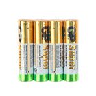 Батарейка алкалиновая GP Super, AAA, LR03-4S, 1.5В, спайка, 4 шт. - фото 43036