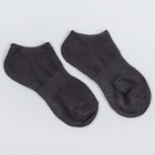 Носки мужские укороченные, цвет чёрный, размер 25 - фото 8028236