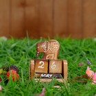 Деревянный календарь с кубиками "Слон" 12х6х3,5 см Деревянный календарь с кубиками "Слон" 12х6х3,5 см