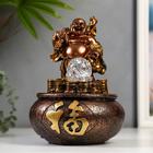 Fountain Polyresin table 220V "Hotei on a mountain of gold coins" bronze 28х17х17 cm Fountain Polyresin table 220V "Hotei on a mountain of gold coins" bronze 28х17х17 cm