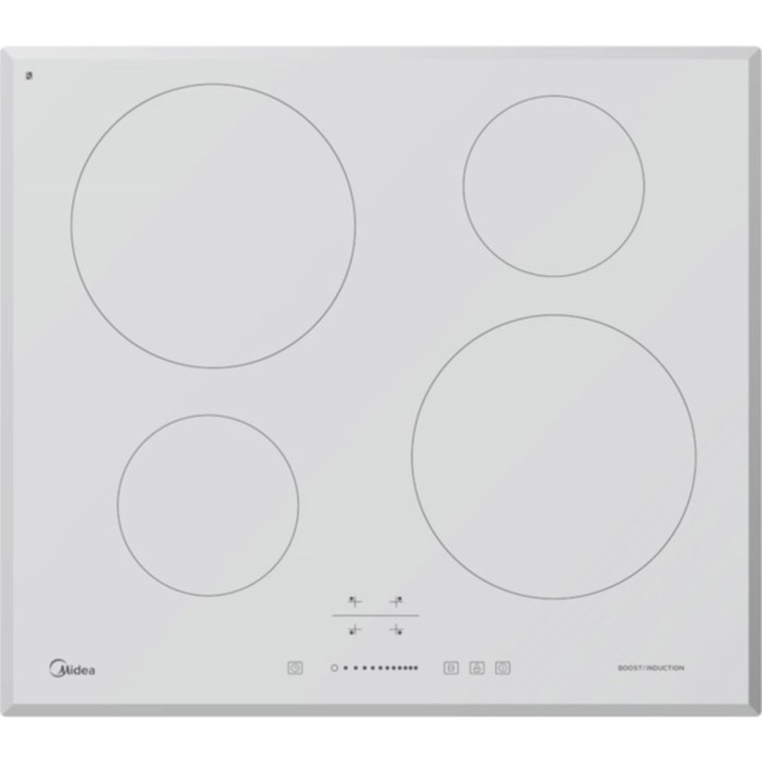 Варочная поверхность Midea MC-IF7021B2-WH, электрическая, 4 конфорки, белое стекло