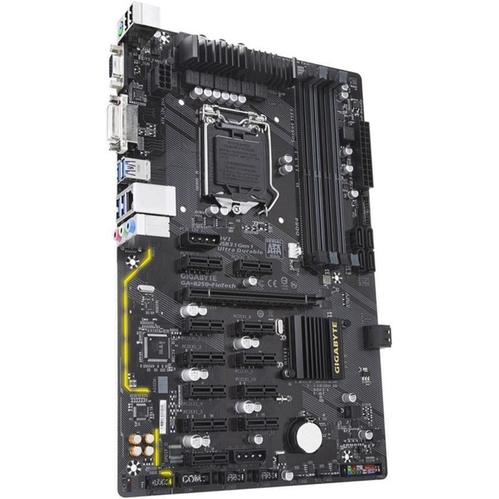 Материнская плата Gigabyte GA-B250-FinTech, Soc-1151, B250, 4xDDR4, ATX, Ret