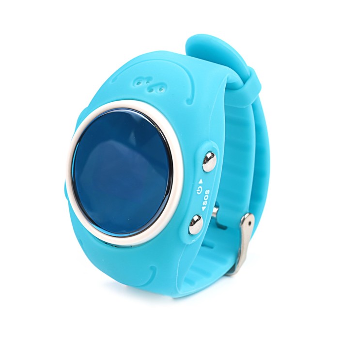 Часы умные Smart Baby Watch W8, GPS, влагостойкие, детские, голубые