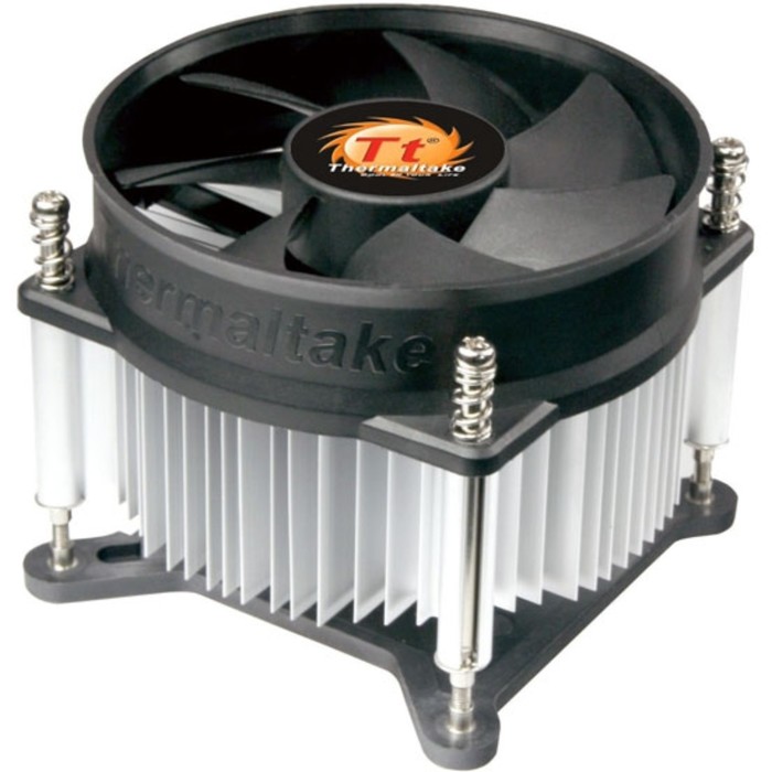 Устройство охлаждения(кулер) Thermaltake CLP0556-B Int 1156, 95W, Al, 92x92x25, 22dBA, 4pin   363630