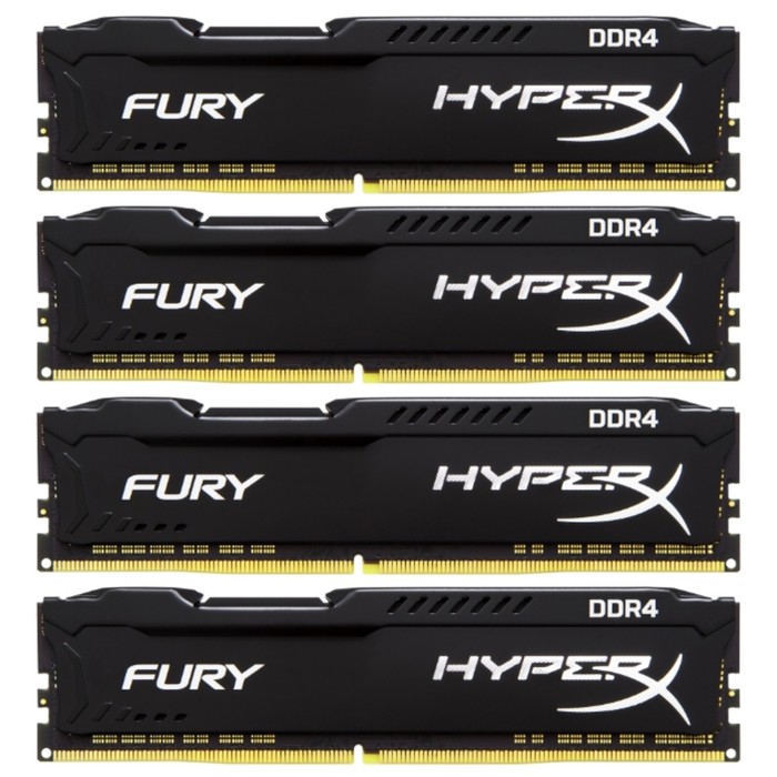 Память DDR4 32Gb 2666MHz Kingston HX426C16FR2K4/32 RTL  PC21300 CL16 DIMM HyperX FU Red 1.2В   36363