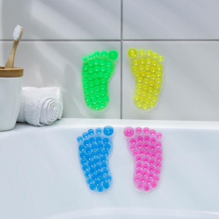 Мини-коврик для ванны &quot;Нога&quot;, цвет МИКС
