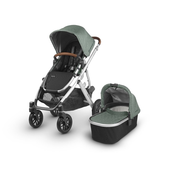 Коляска 2 в1 UPPAbaby Vista 2018 EMMETT (sage-army green malange) зеленый меланж