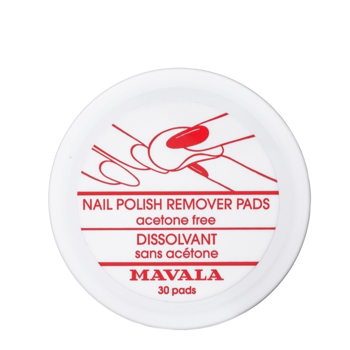 Салфетки для снятия лака Mavala Nail Polish Remover Pads, 30 шт в упаковке