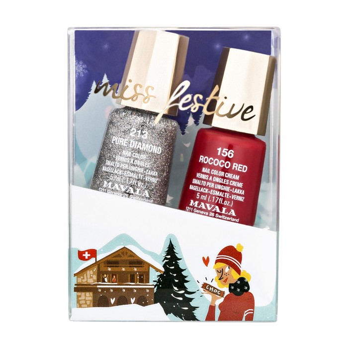 Набор из 2-х лаков по 5мл для ногтей Mavala Kit Miss Festive