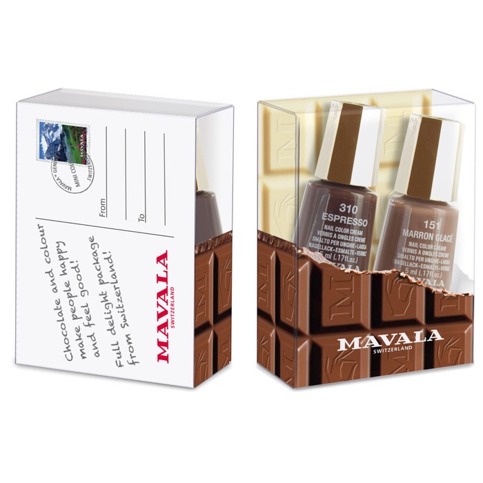 Набор из 2-х лаков по 5мл для ногтей Mavala Chocolate Kit