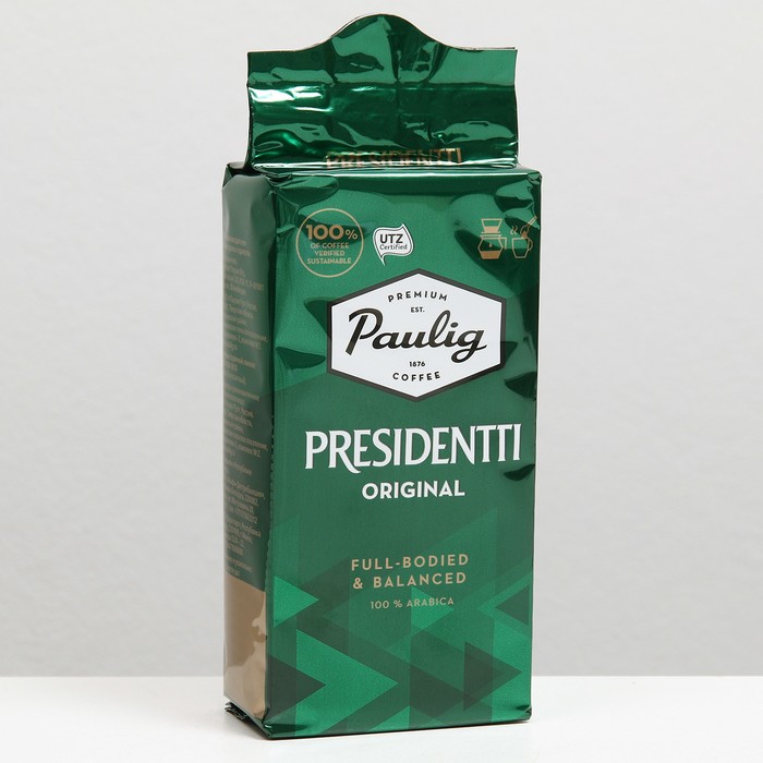 Мелющий кофе paulig. Paulig presidentti Original молотый 250г. Кофе Paulig President 250г. Paulig presidentti кофе молотый 250г.