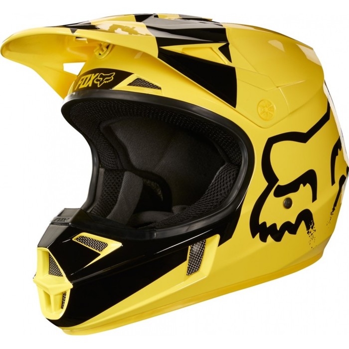 Шлем подростковый FOX V1 Мastar Youth Helmet, желтый, размер L