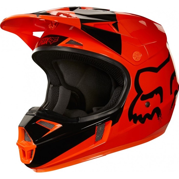 Шлем подростковый FOX V1 Мastar Youth Helmet, оранжевый, размер М