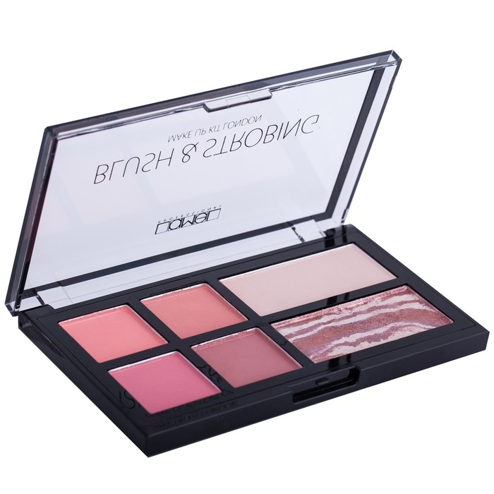 Набор для макияжа -румяна и хайлайтер Lamel Blush &amp; Strobing Make up Kit, 16 г