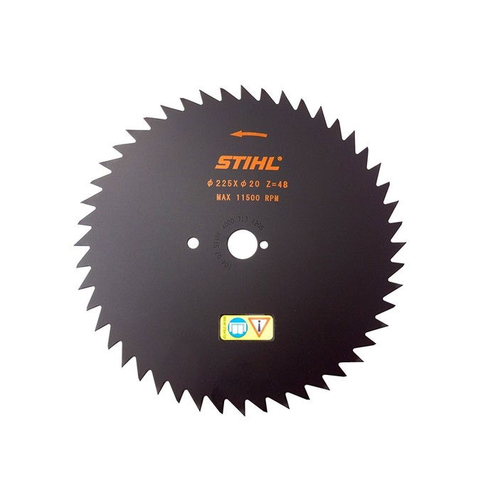 Диск Stihl 40 007 134 205, с остроугольными зубьями, 225х20 мм, 48 зубьев, FS 400- 560