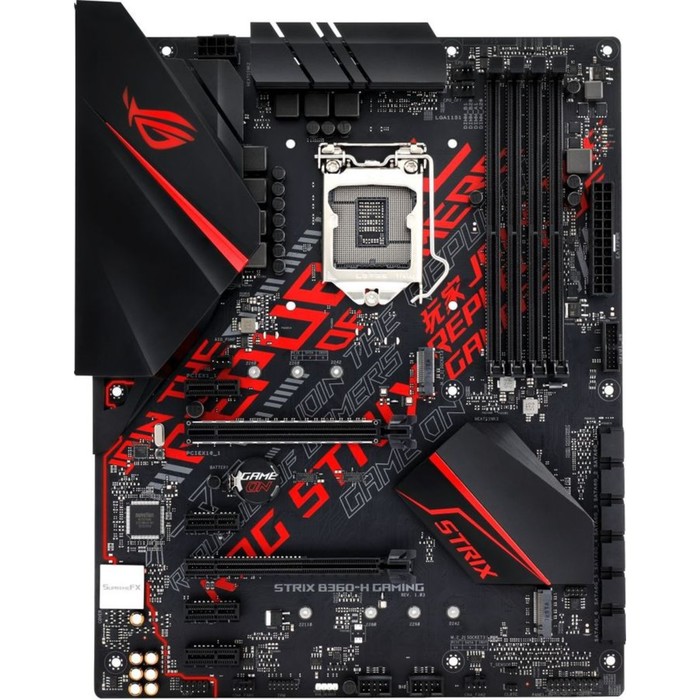 Asus rog strix gaming h. ASUS ROG Strix b360-h. Материнская плата b360h ASUS ROG Strix. Материнка ASUS b360. LGA 1151-v2 материнская плата.