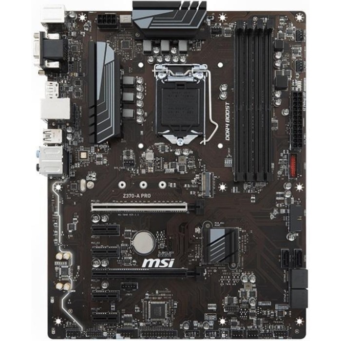 Материнская плата MSI Z370-A PRO, Soc-1151v2, Intel Z370, 4xDDR4, ATX, Ret