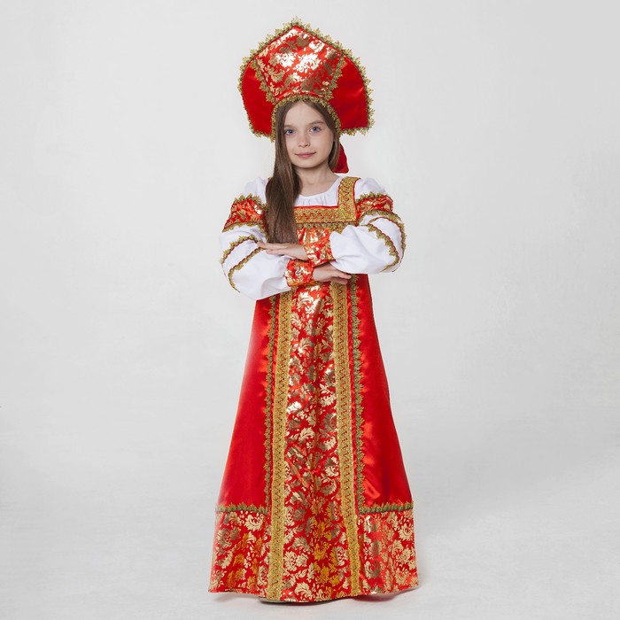 Русские костюмы девушки в кокошниках