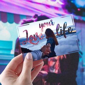 Почтовые карточки интерактивные «Люби свою жизнь», 10 х 15 см