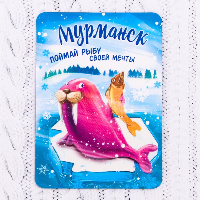 Магнит «Мурманск. Морж»