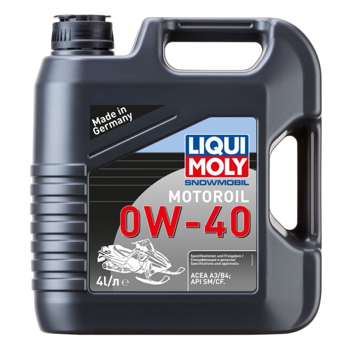 Моторное масло LiquiMoly 0W-40 Snowmobil Motoroil синтетика SM/CF А3/В3 для снегоходов, 4 л   333368