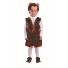 Карнавальный костюм «Медведь бурый», мех, р. 28, рост 110 см