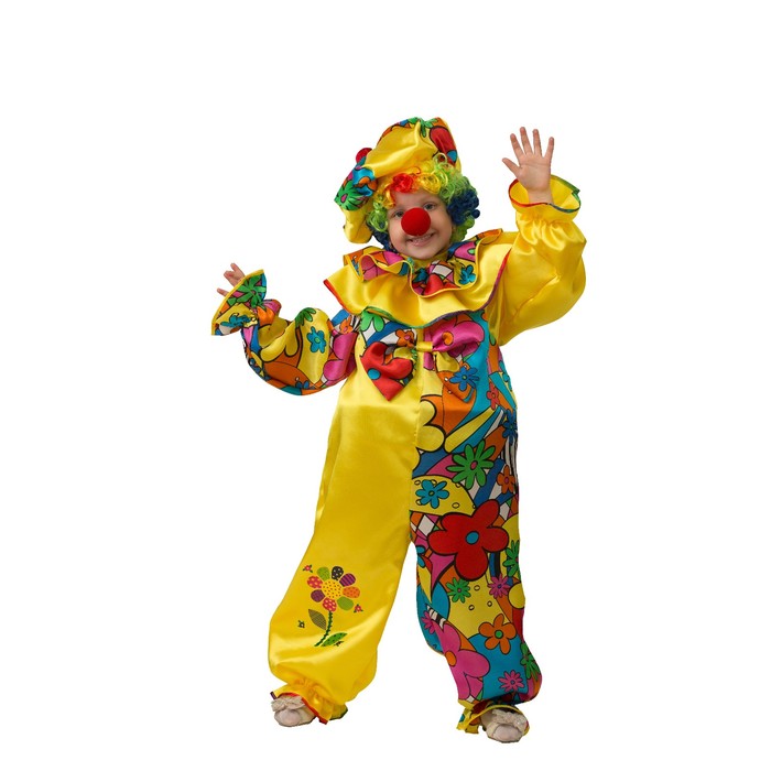 Карнавальный костюм «Клоун сказочный», сатин, размер 32, рост 122 см - фото 916079