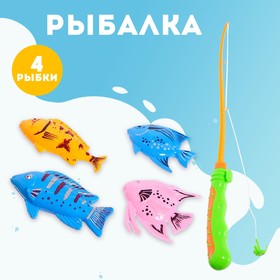 Рыбалка «Морская волна», 4 рыбки, удочка МИКС в Донецке