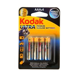 {{photo.Alt || photo.Description || 'Батарейка алкалиновая Kodak Ultra, AAA, LR03-4BL, 1.5В, блистер, 4 шт.'}}
